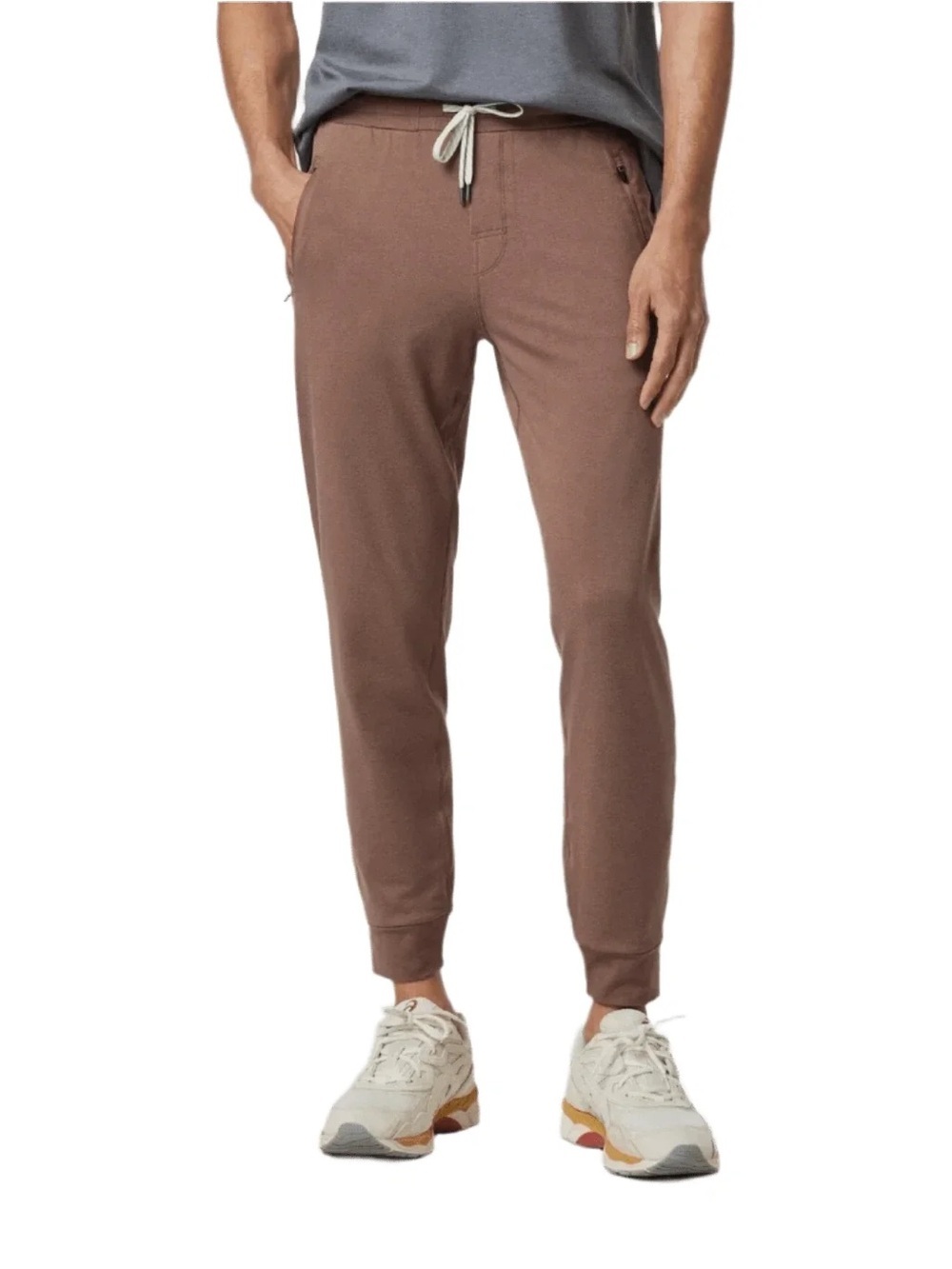 Vuori Ponto Performance Jogger Men Medium Cardamom brown Heather Athleisure pant